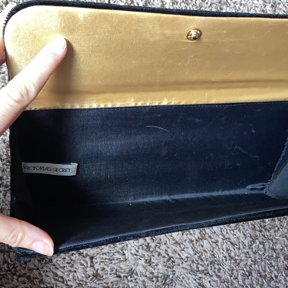 Victoria’s Secret black velvet clutch - Picture 3 of 3